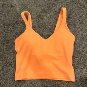 orange lululemon align tank size 2